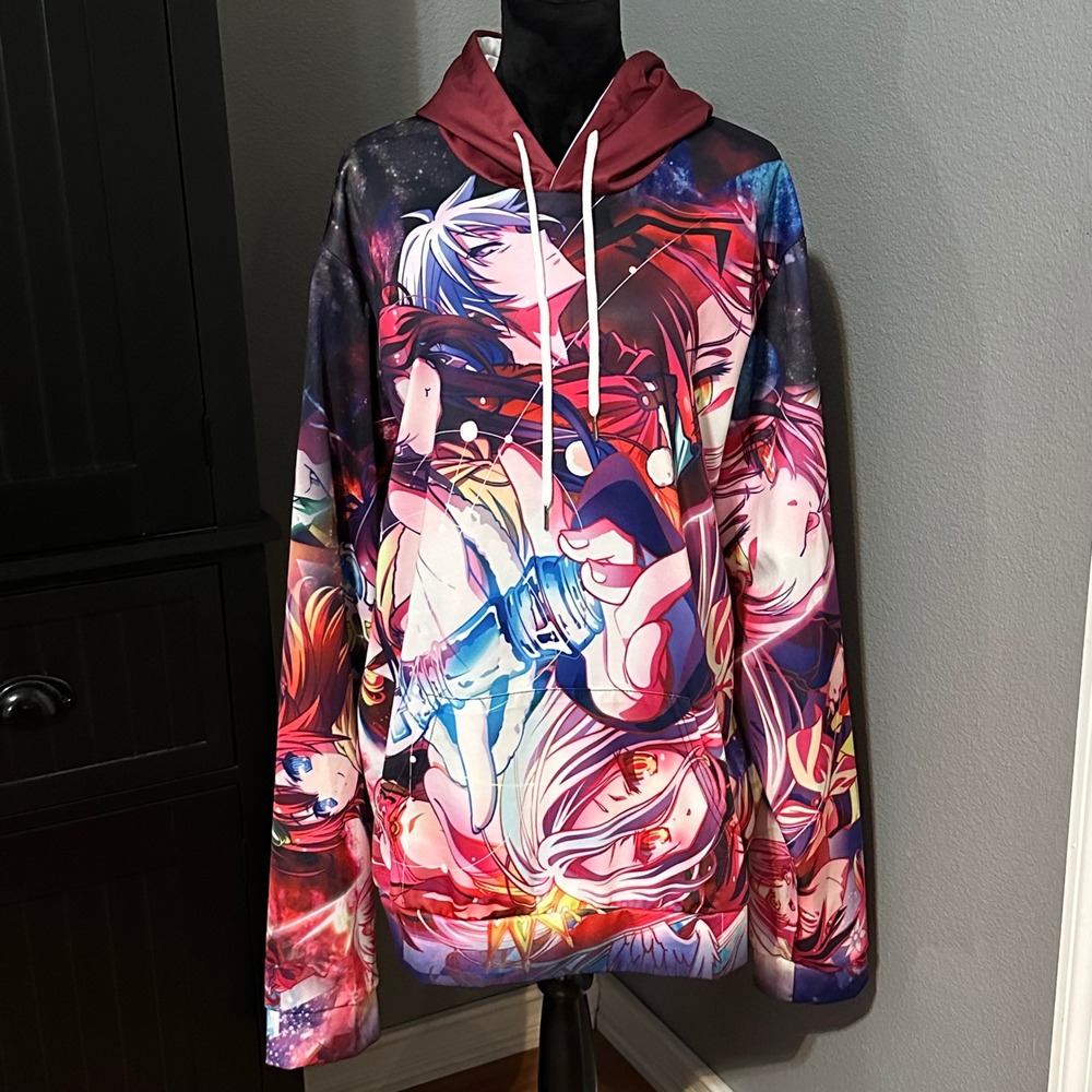 Fan‎ Art Anime Style Graphic Hoodie 3XL Colorful Fan Art Hooded Sweatshirt
